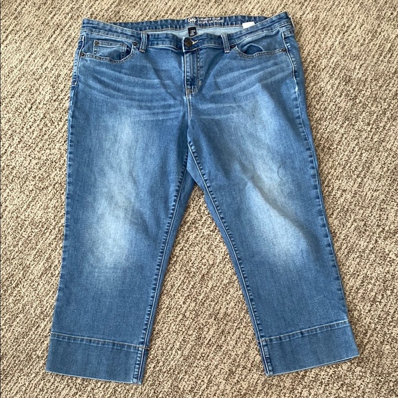 GAP Denim - GAP Blue Ankle Cropped Jeans Relaxed Fit